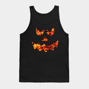 Flame Fire Jack O Lantern Happy Halloween Tank Top